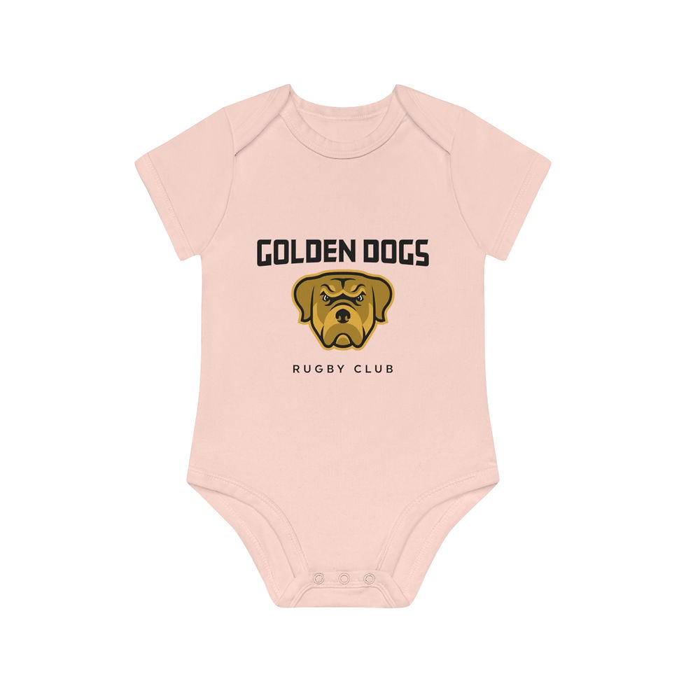 Thumbnail:  Golden Dog Rugby Baby Organic Short Sleeve Bodysuit