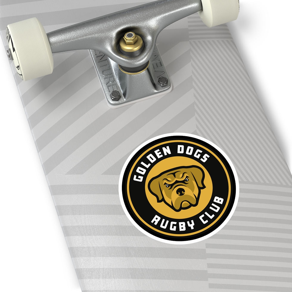 Thumbnail: Golden Dogs Premium Vinyl Round Stickers, Indoor\Outdoor