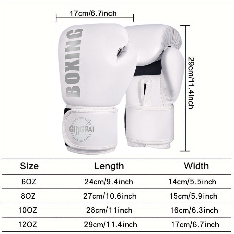 Thumbnail: 6/8/10/12oz Boxing Gloves Professional Adult