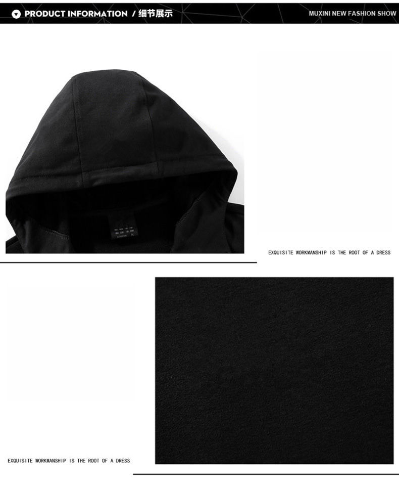 Thumbnail: Men's Tracksuit Long Sleeve Hoodie And Joggers 2-Piece Fitness