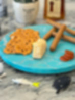 Lazy Susan Fractal Burned Charcuterie Board, Handmade by Spritz and Pyro