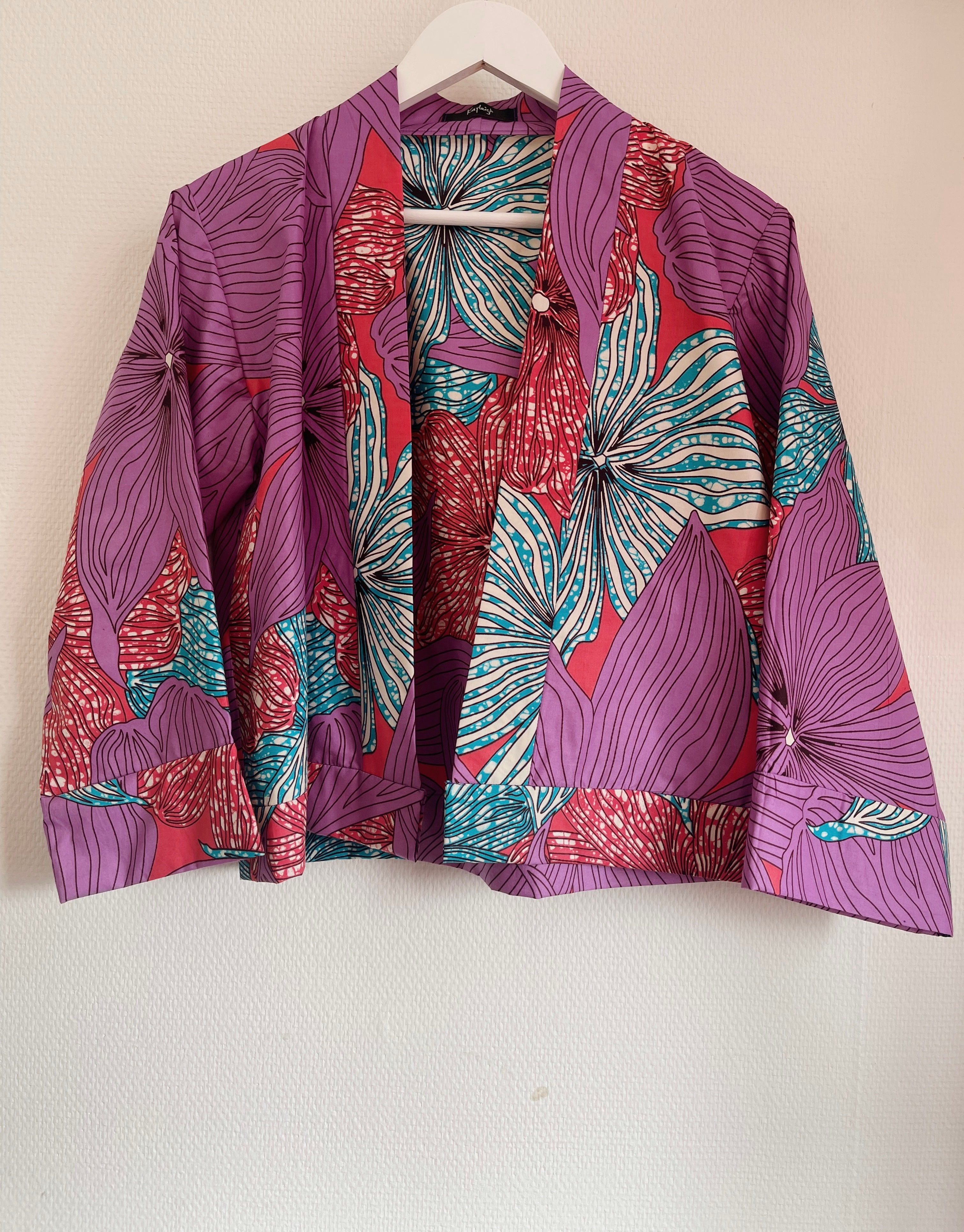 Flowerpower jacket purple