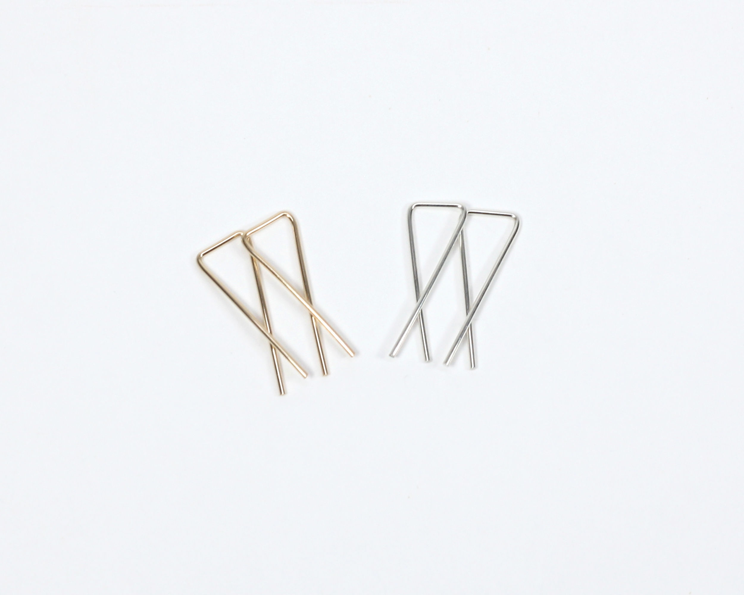 Triangle Ribbon Earrings