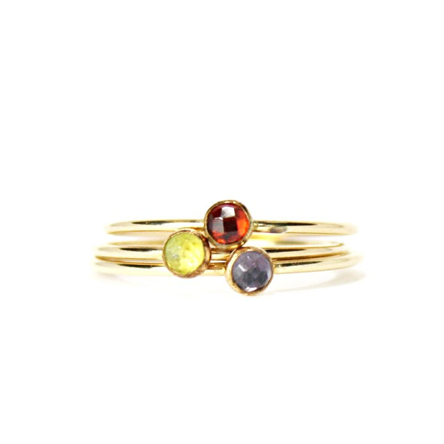 Thumbnail: Birthstone Stacking Ring