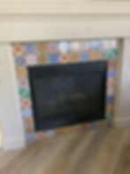 Fireplace tile installation - Loveland, CO