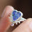 Thumbnail: HEART OPAL RING - SIZE 6 3/4 - 7