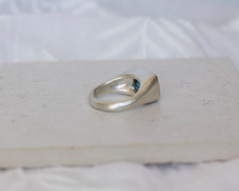 Thumbnail: BLUE TOPAZ RING - SIZE 6.5 (N)