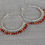 Thumbnail: GYPSY HOOPS WITH CARNELIAN GEMSTONES