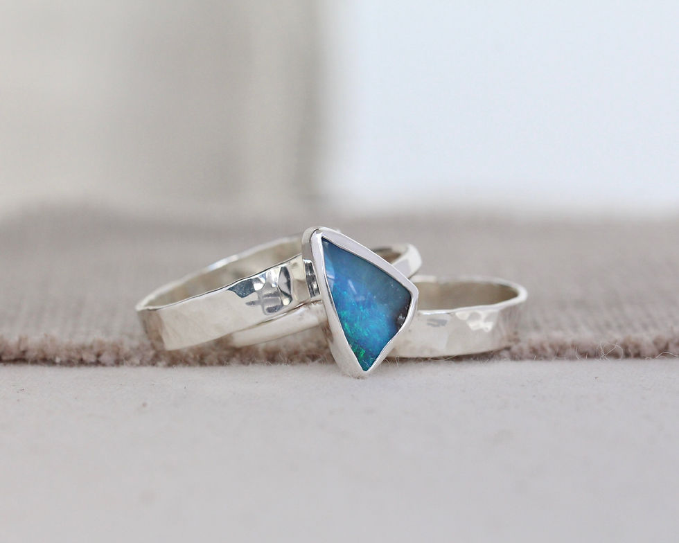 Thumbnail: BOULDER OPAL RING - SIZE 6 1/2 - 7
