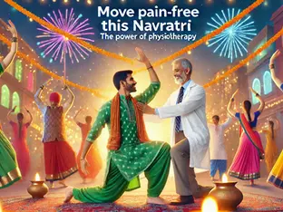 "Move Pain-Free This Navratri: The Power of Physiotherapy for a Safe and Energetic Festival!"