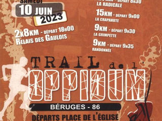 Trail de l'Oppidum à Béruges - 10 et 11 juin 2023