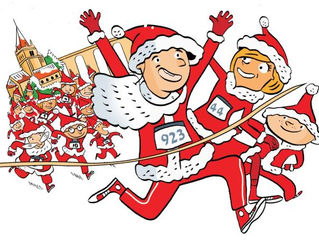 Course des Pères Noël à St Benoît - 16/12/2017