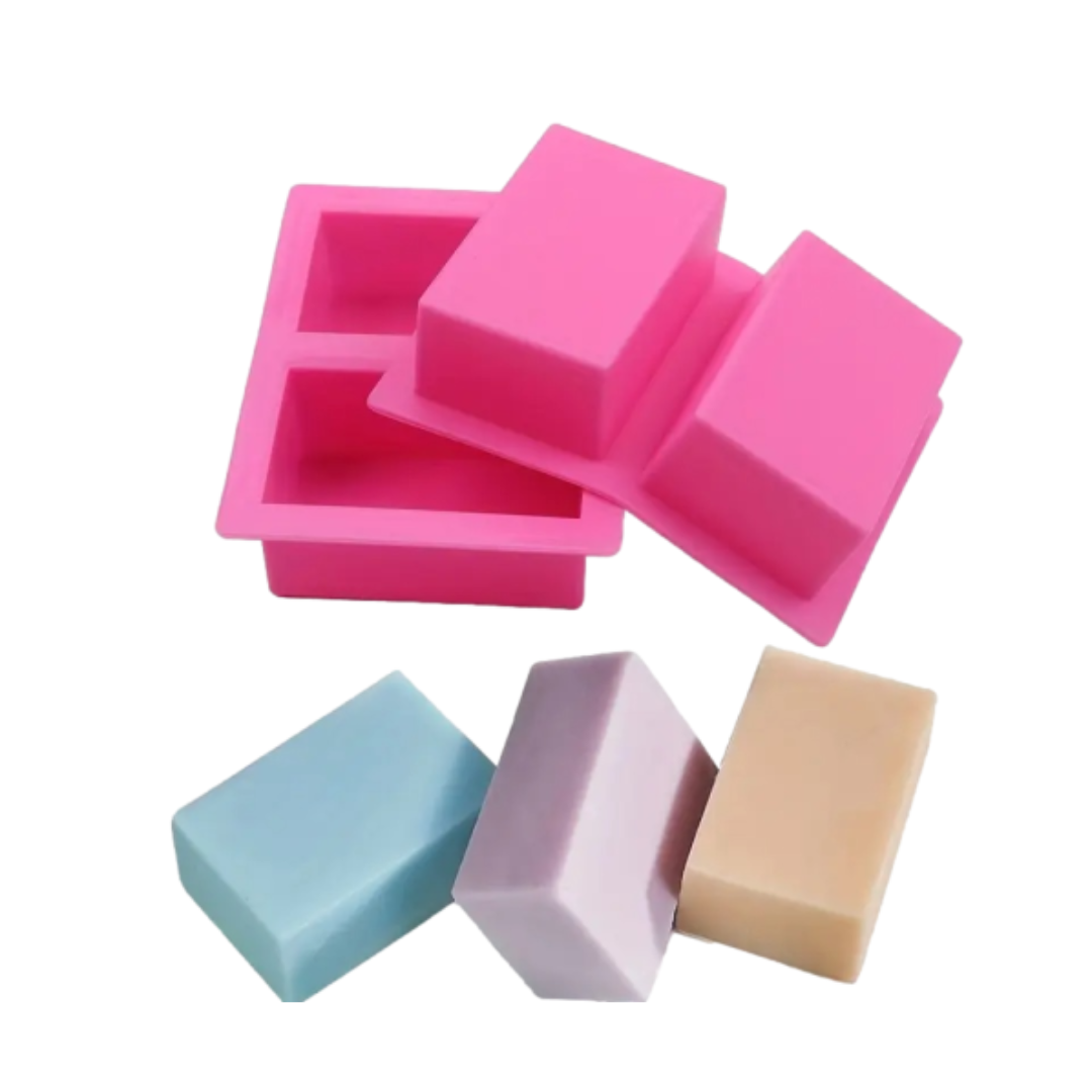 Molde silicón Jabón rectangular x2