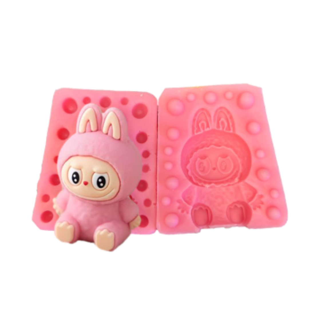 Molde silicon vela labubu 2pcs