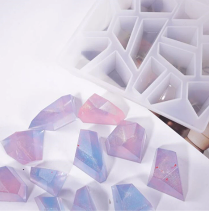 Miniatura: Molde silicon resina piedras irregulares