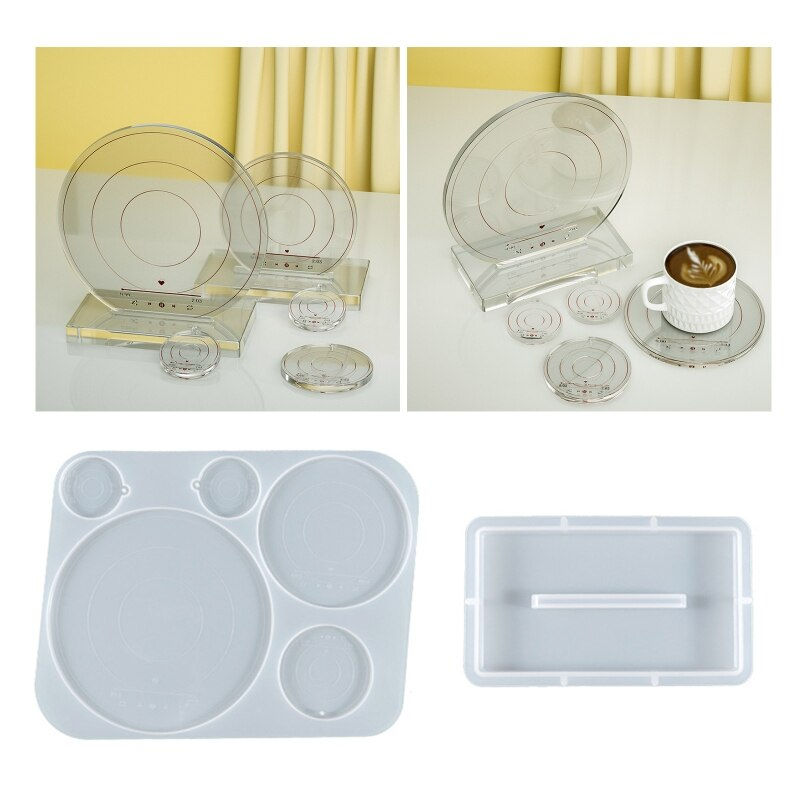 Molde silicon resina Disco x5 llavero