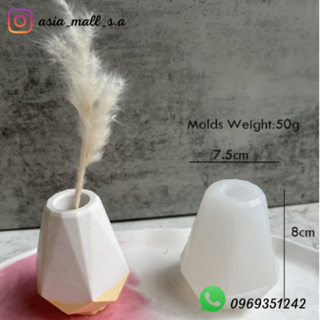 Molde silicón resina Porta lápiz diamantado