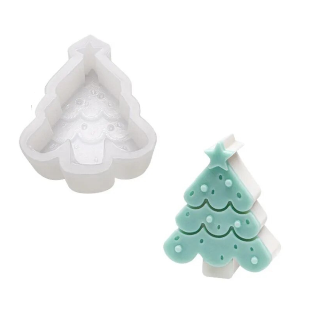 Molde silicón Vela árbol