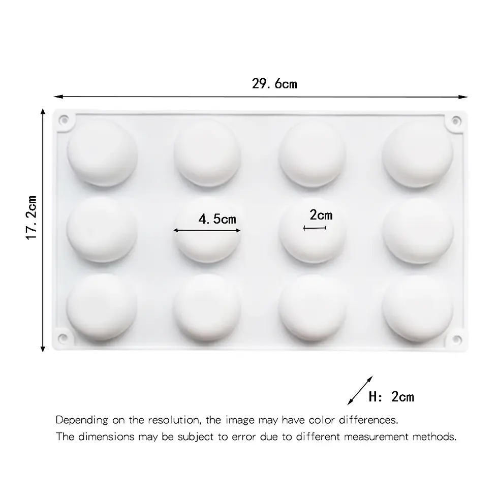 Miniatura: Molde silicón Jabon circular x12