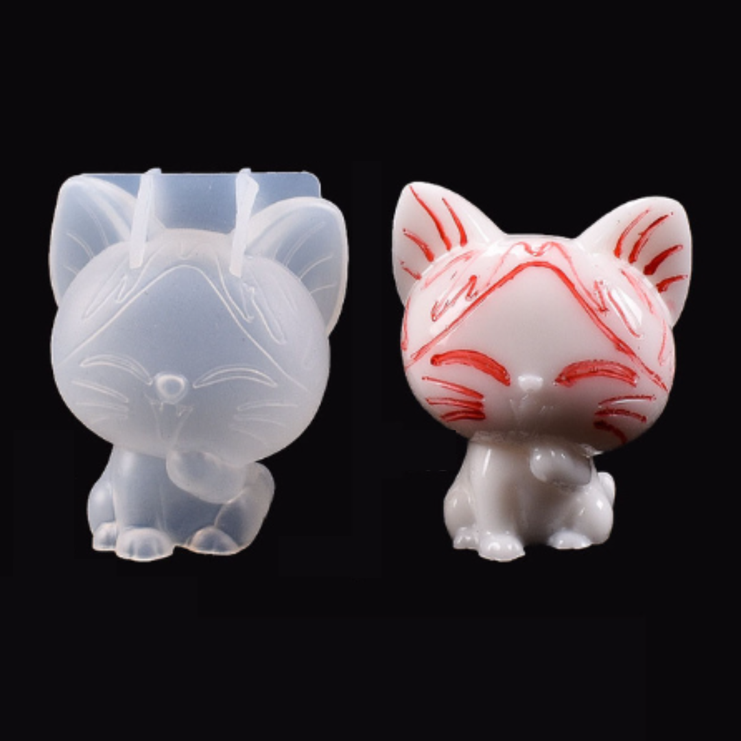 Molde silicón resina Gatito kawaii