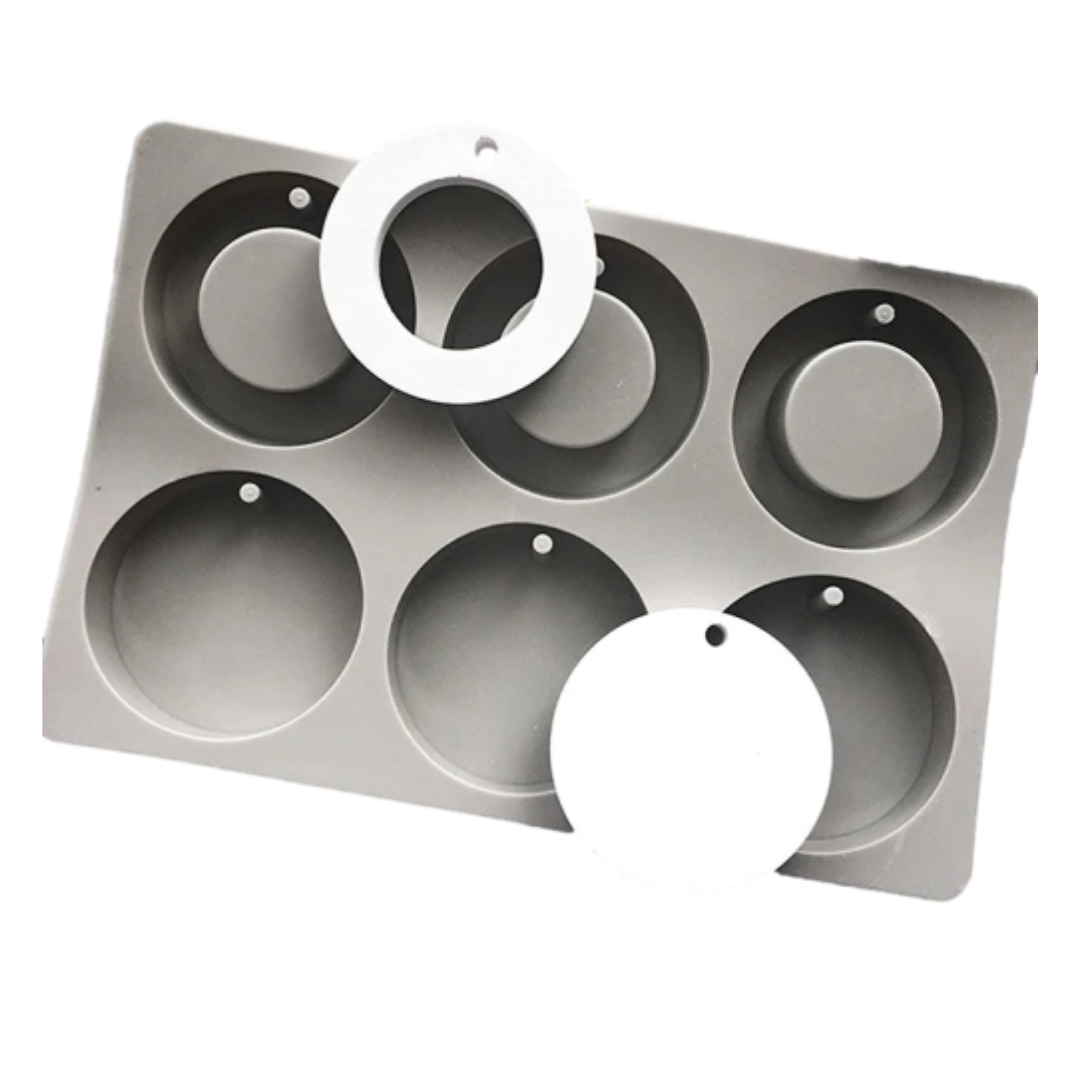 Molde silicón Circulo centro relleno