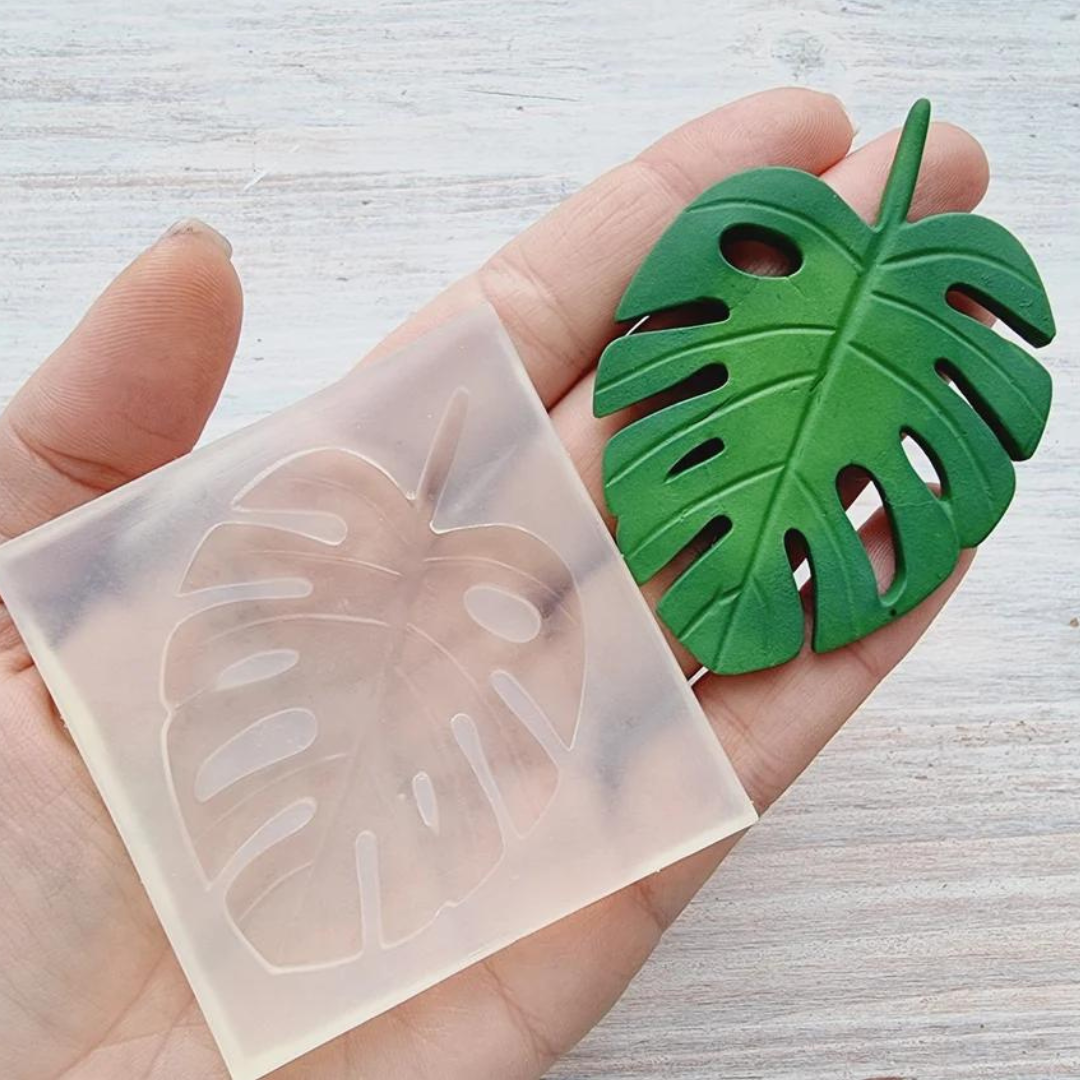Molde silicón Hoja palma x1