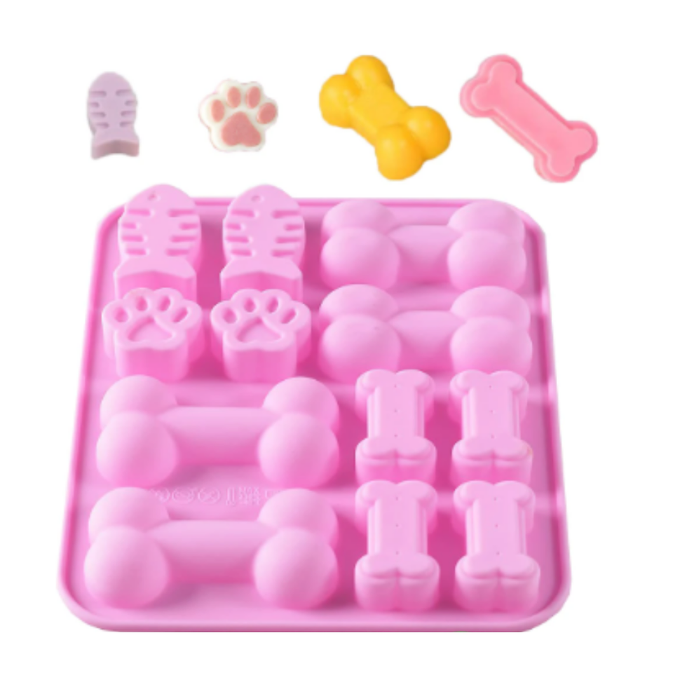 Miniatura: Molde silicón huesitos pez #11377