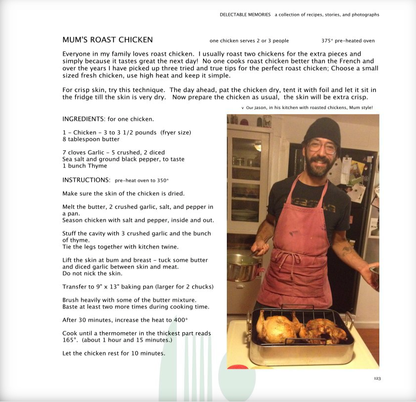 Thumbnail: Delectable Memories, A Collection of Recipes, Stories, and Photographs Book (B14
