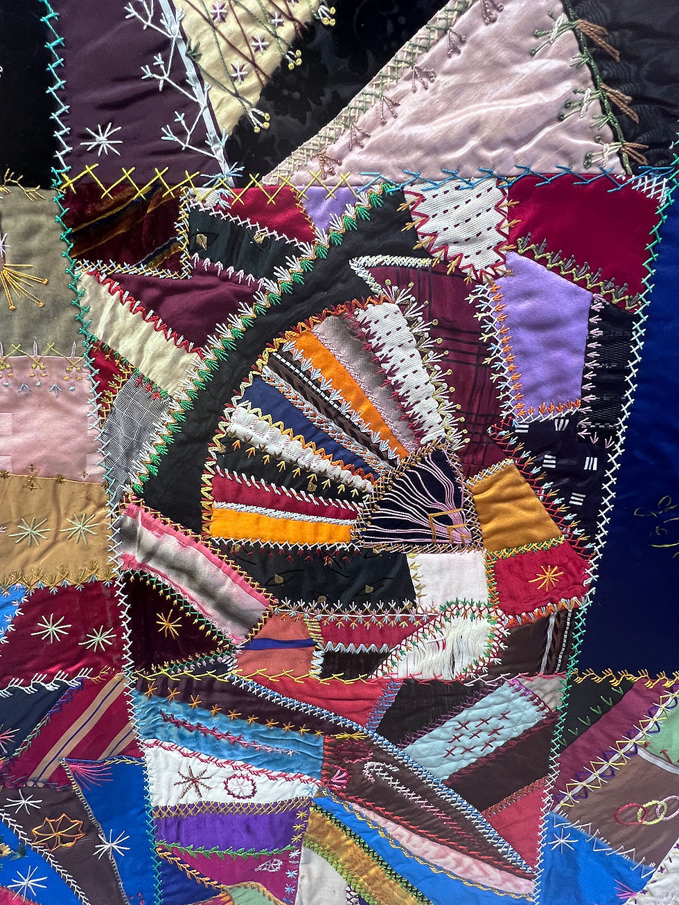 Thumbnail: Auld Lang Syne Crazy Quilt (VCQ8)