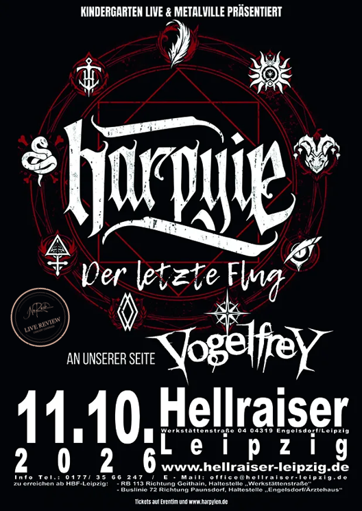 Harpyie Leipzig 2026: Das letzte Headliner-Konzert im Hellraiser