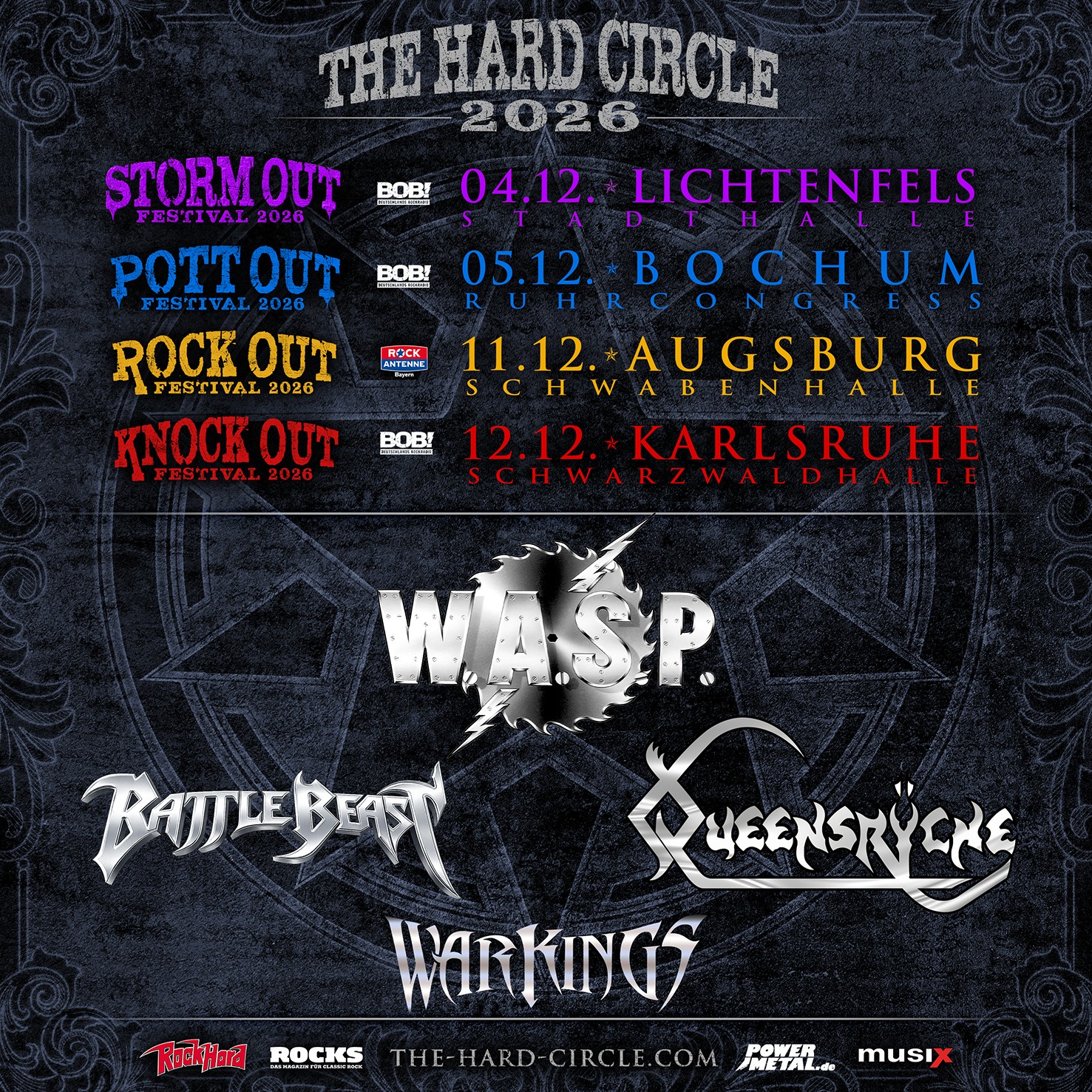 Queensrÿche als weiterer Top Act für The Hard Circle Festivals 2026 bestätigt