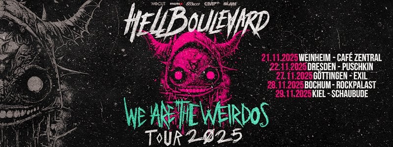 HELL BOULEVARD kündigen fünf exklusive „We Are The Weirdos Tour 2025“-Termine an!