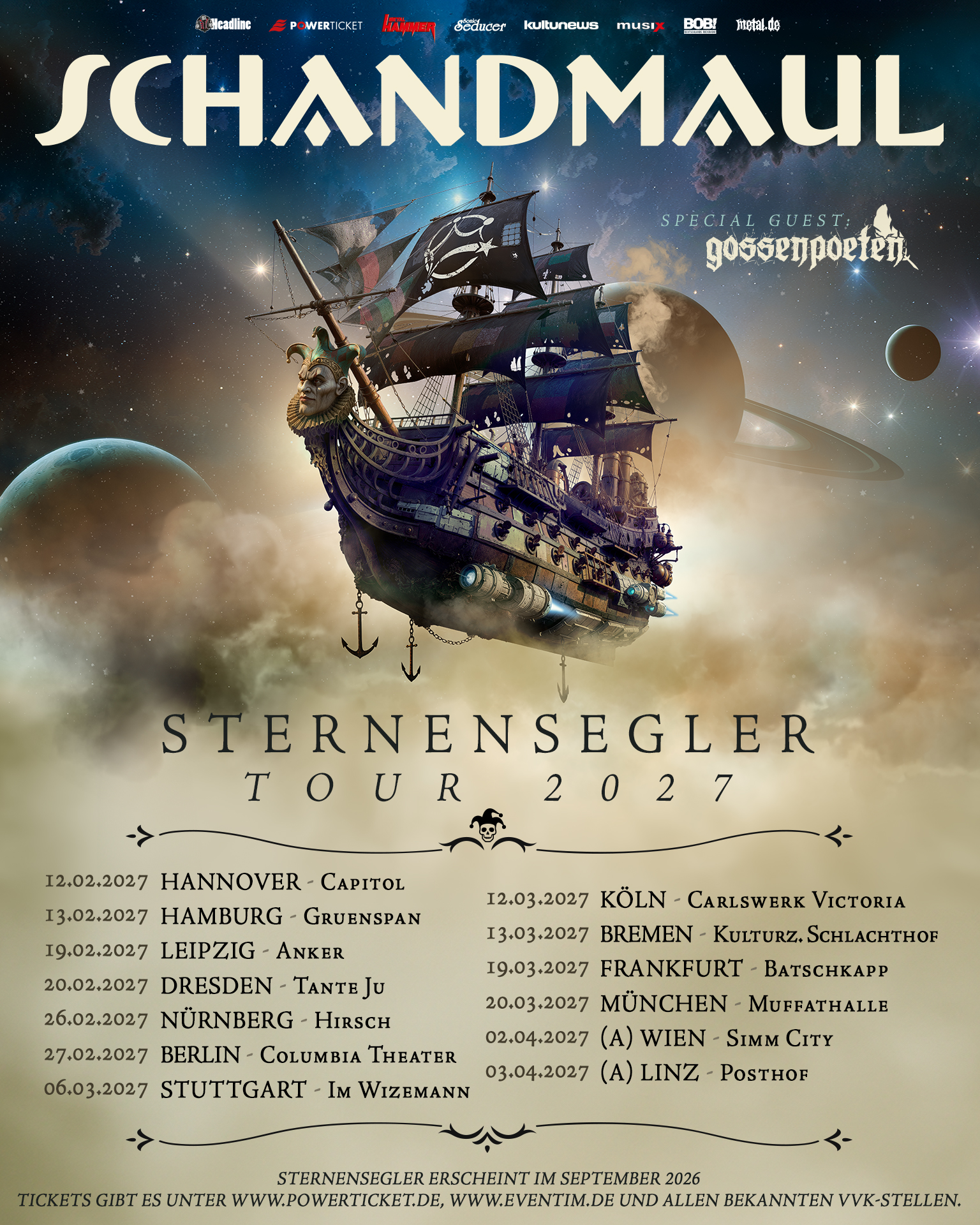SCHANDMAUL – Mit „Sternensegler“ zurück auf großer Fahrt!