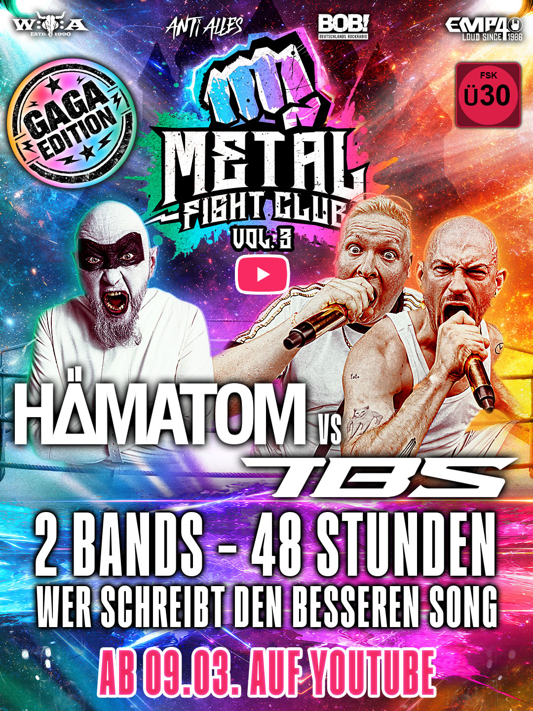 HÄMATOM startet „Metal Fight Club Vol. 3“ versus TBS