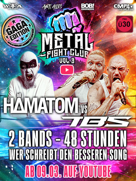 HÄMATOM startet „Metal Fight Club Vol. 3“ versus TBS