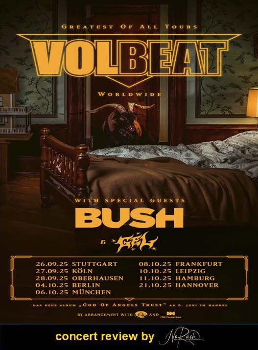 Volbeat – Konzertbericht „Greatest of All Tours“ aus der ZAG Arena in Hannover