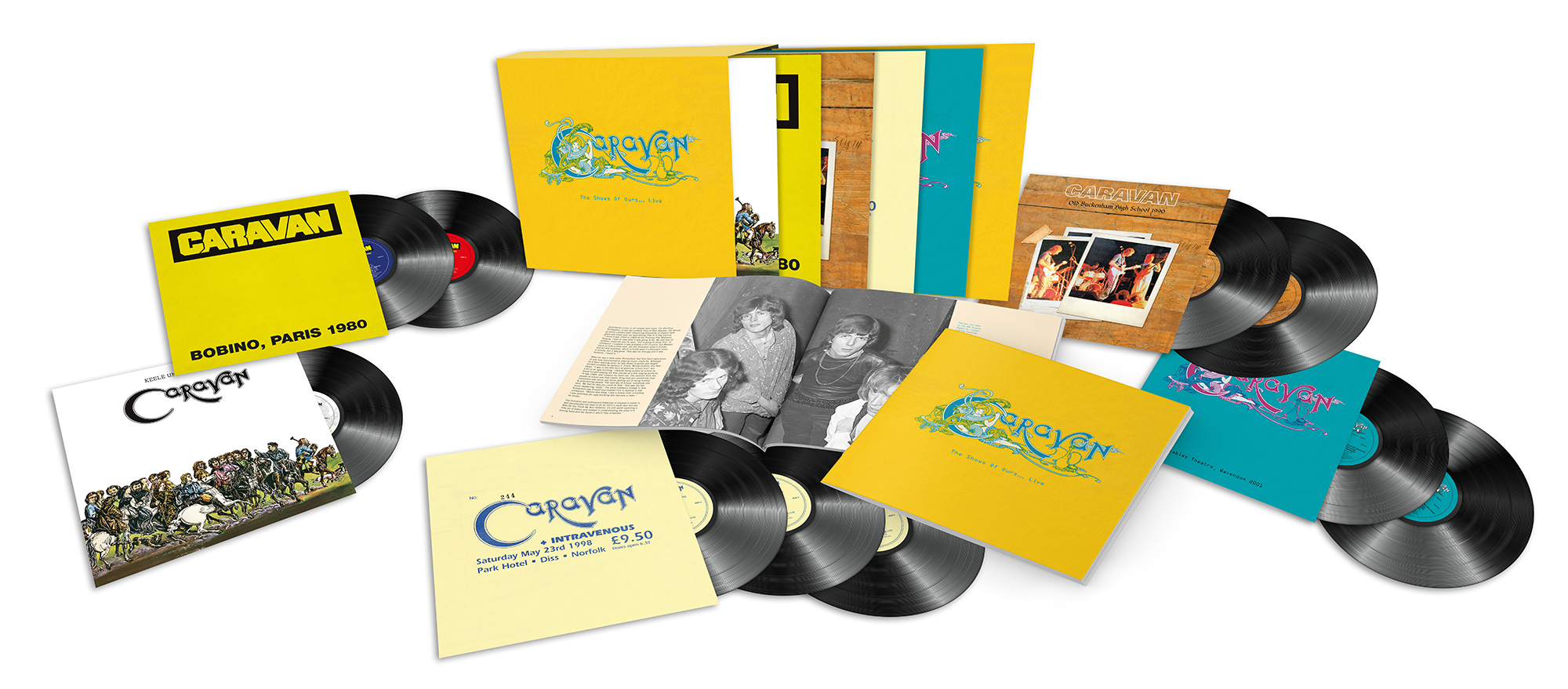 Caravan kündigt „The Shows Of Ours…Live“ an – Monumentales 10LP-Boxset mit unveröffentlichten Live-Aufnahmen!