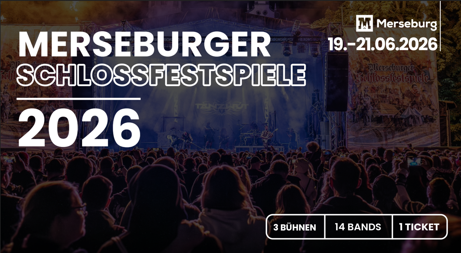 Merseburger Schlossfestspiele 2026 - Line Up bestätigt!