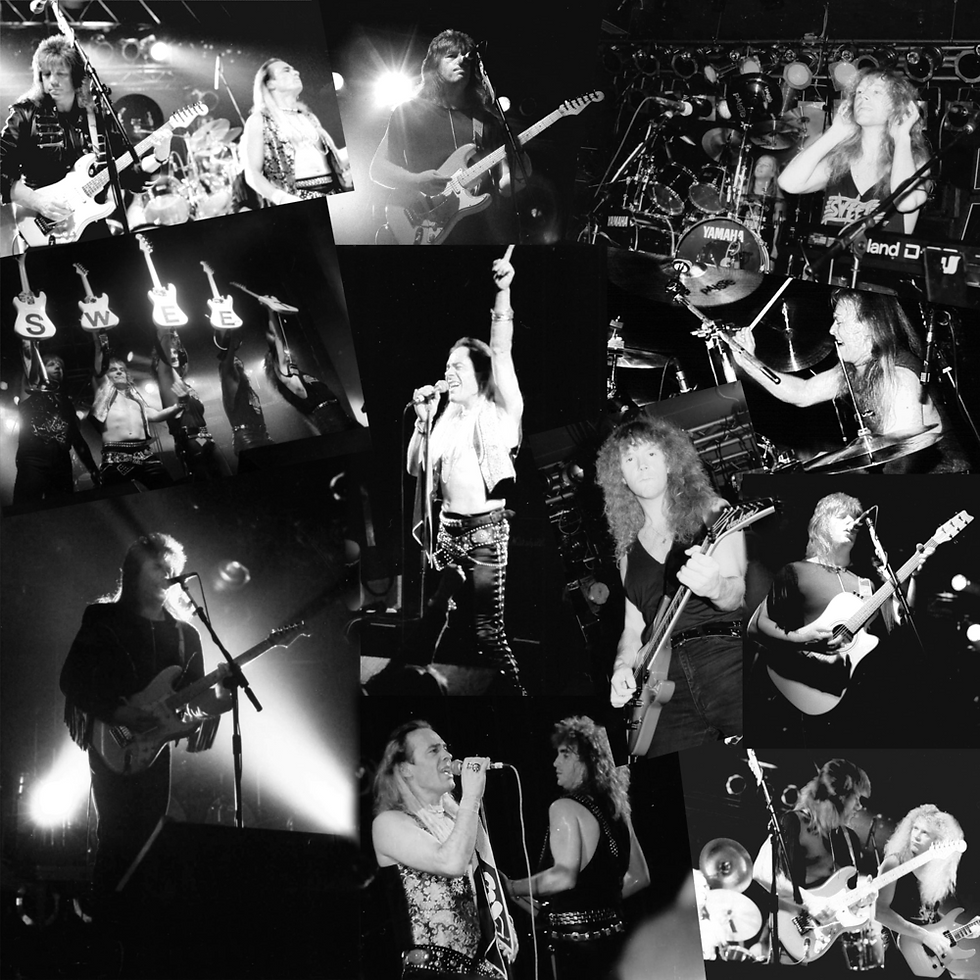 Collage Konzertfotos Sweet 1991