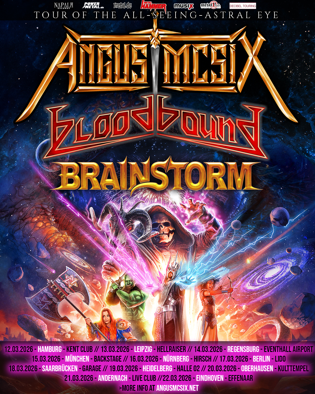 Angus McSix kündigen „Tour of the All-Seeing Astral Eye“ zum neuen Studioalbum an