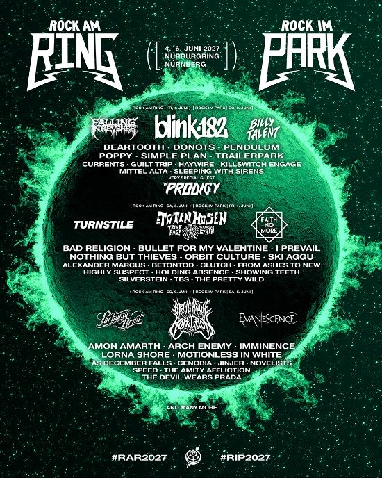 Rock am Ring und Rock im Park 2027 bestätigen 24 weitere Acts