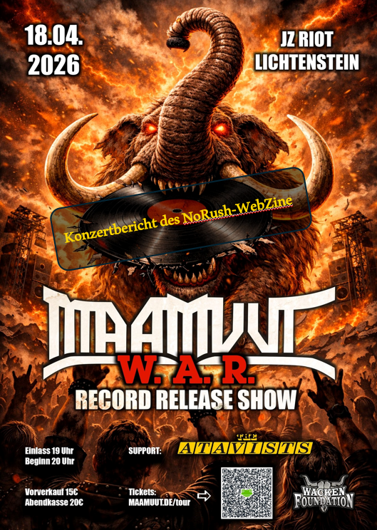 Maamuut: Heimspiel mit Herz – Release-Party „W.A.R.“ im JZ Riot Lichtenstein