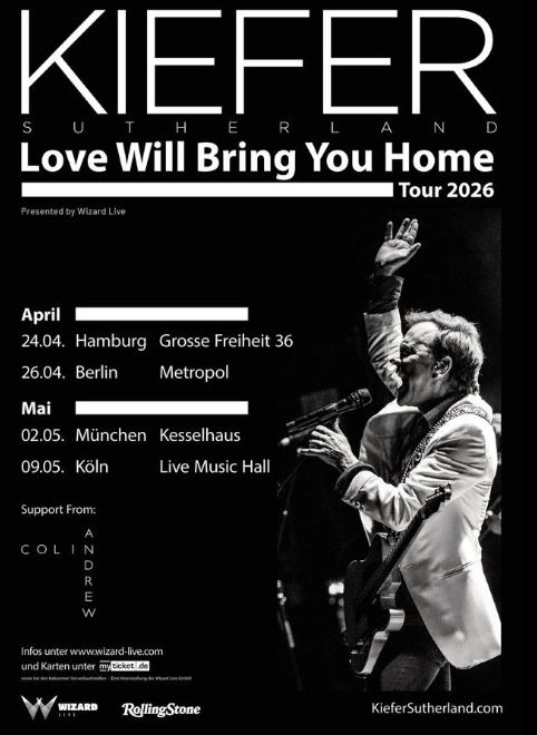 Kiefer Sutherland - Love Will Bring You Home Tour 2026