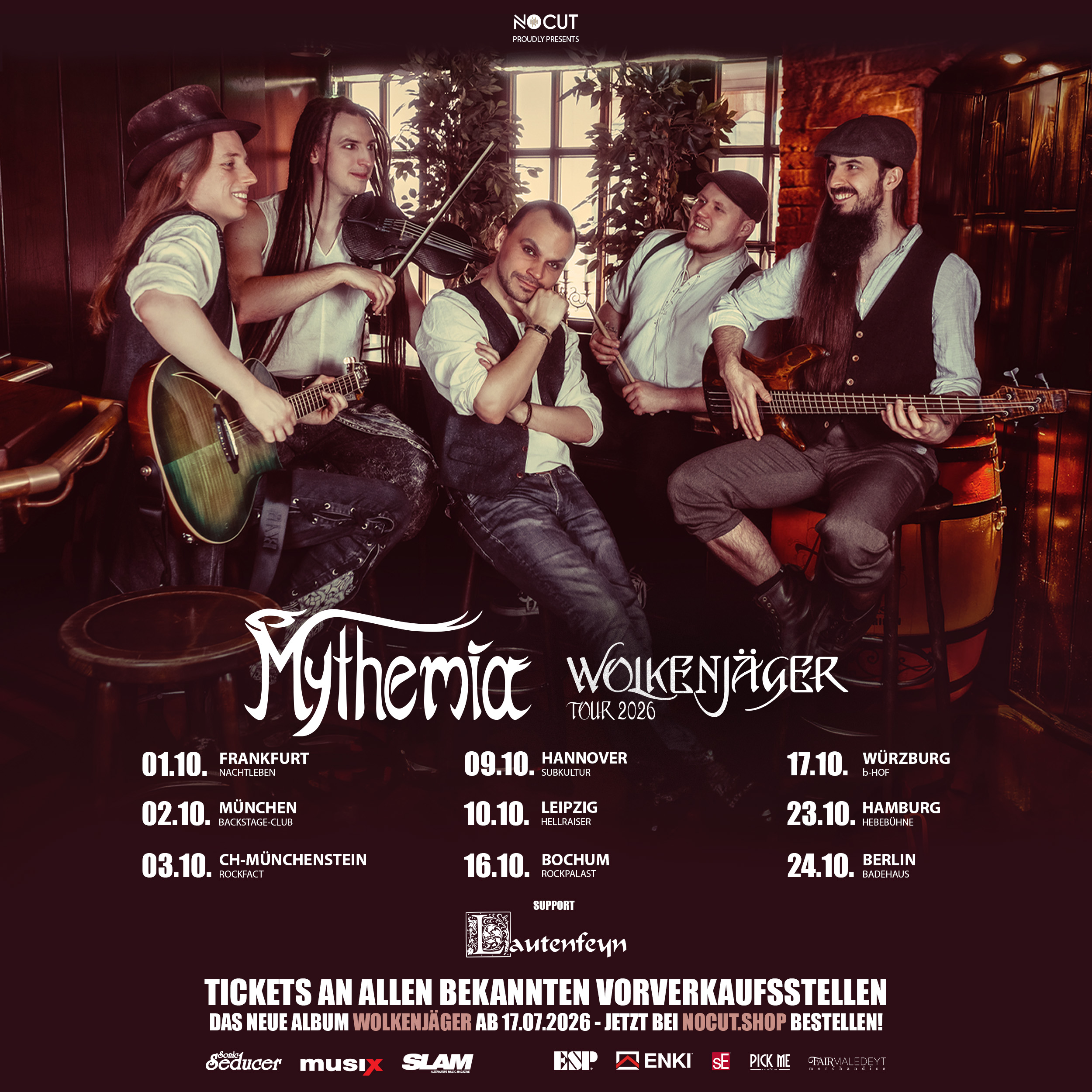 MYTHEMIA heben ab – „WOLKENJÄGER“-TOUR 2026
