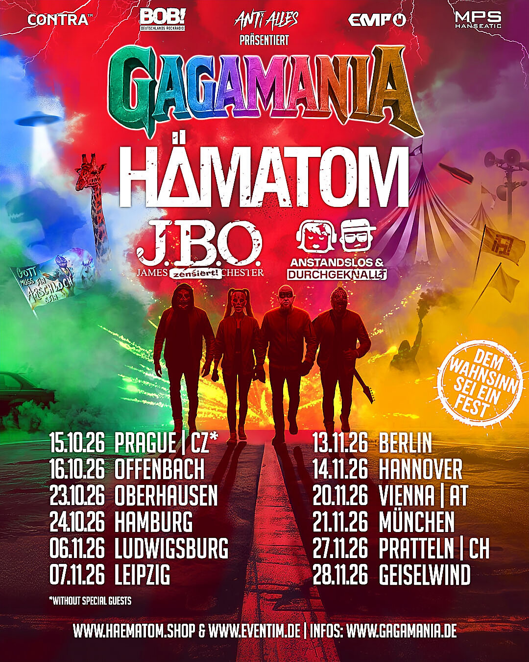 HÄMATOM kündigt "GAGAMANIA TOUR 2026" an
