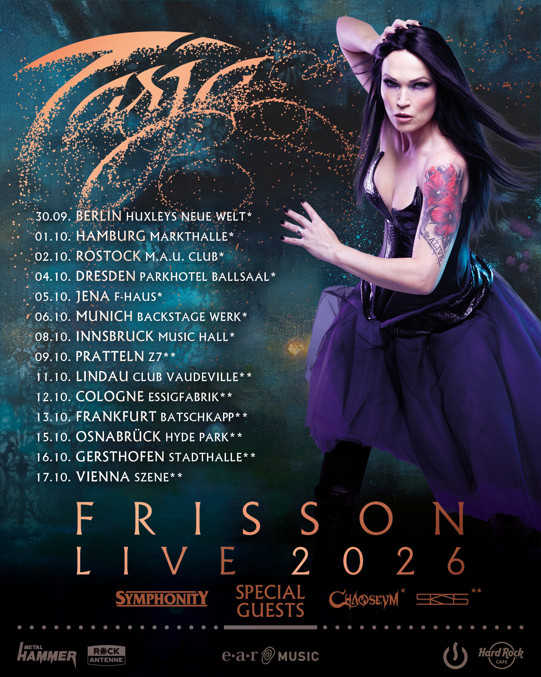 Tarja kündigt „Frisson Live 2026“ an