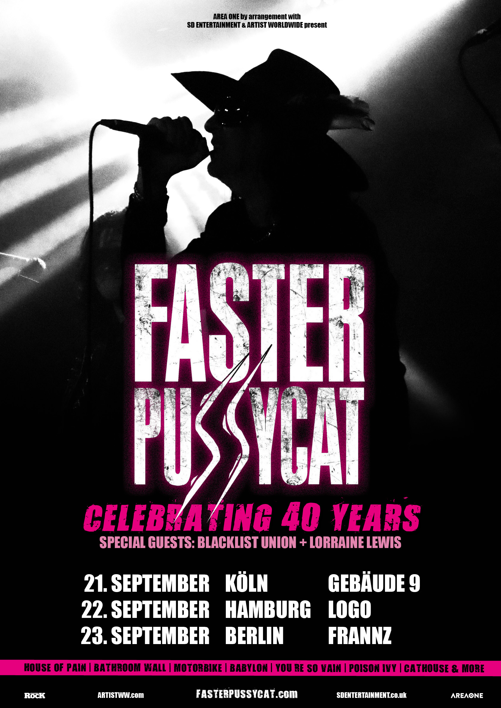 Faster Pussycat kommen im September 2026 nach Deutschland