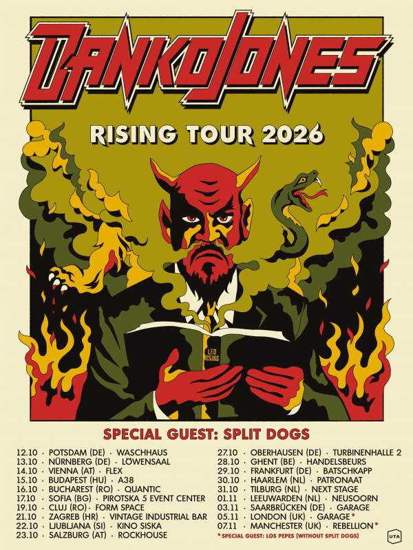 Danko Jones kündigen „Rising Tour 2026“ an