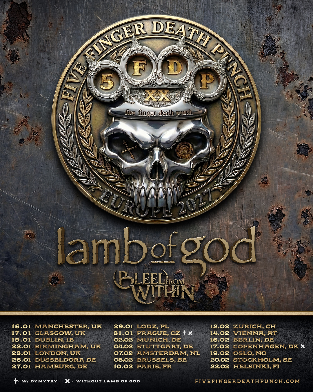 Five Finger Death Punch kündigen Europa-Tour 2027 an