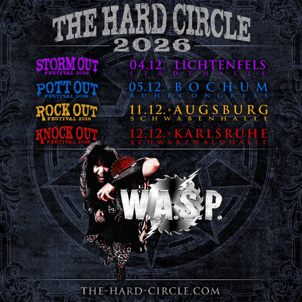 THE HARD CIRCLE 2026 - W.A.S.P. als erster Top Act bestätigt